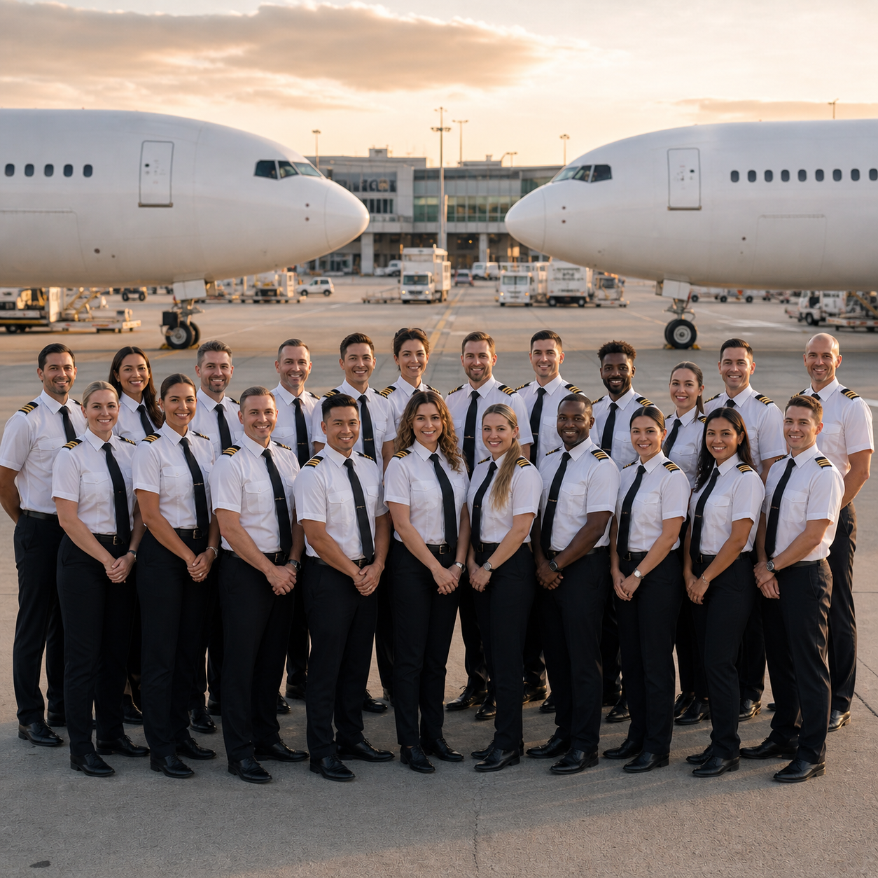 AI Co-Pilot roster with distinct personalities and flight-phase support