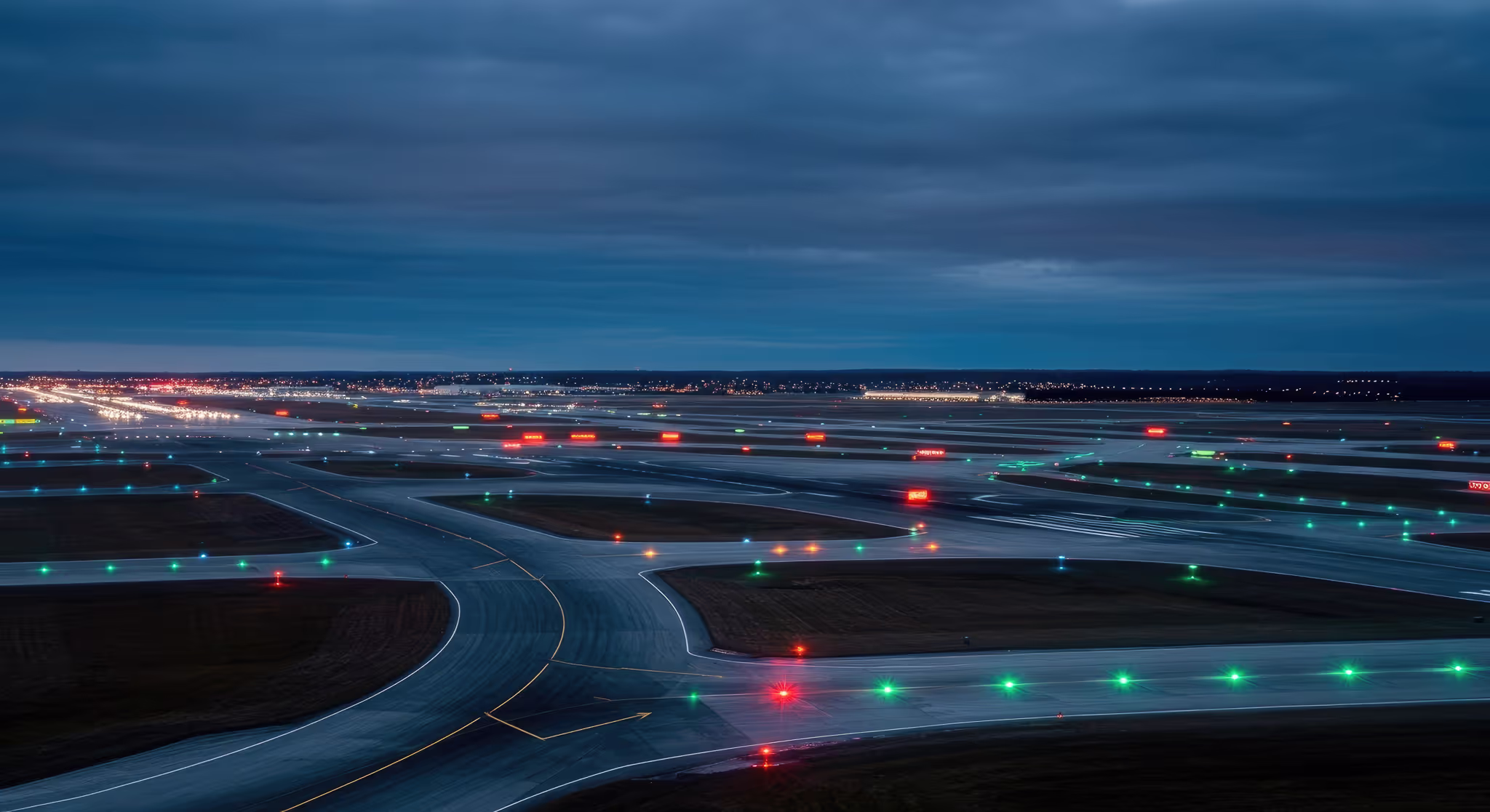 Progressive taxi lighting and guidance to runway or gate